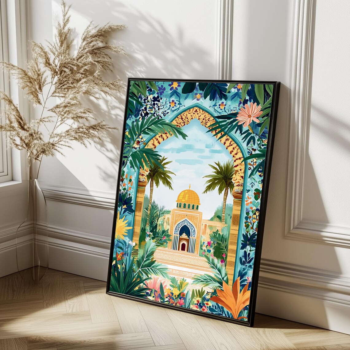 Masjid Al Aqsa Illustration, Islamic Wall Decor - Image 2