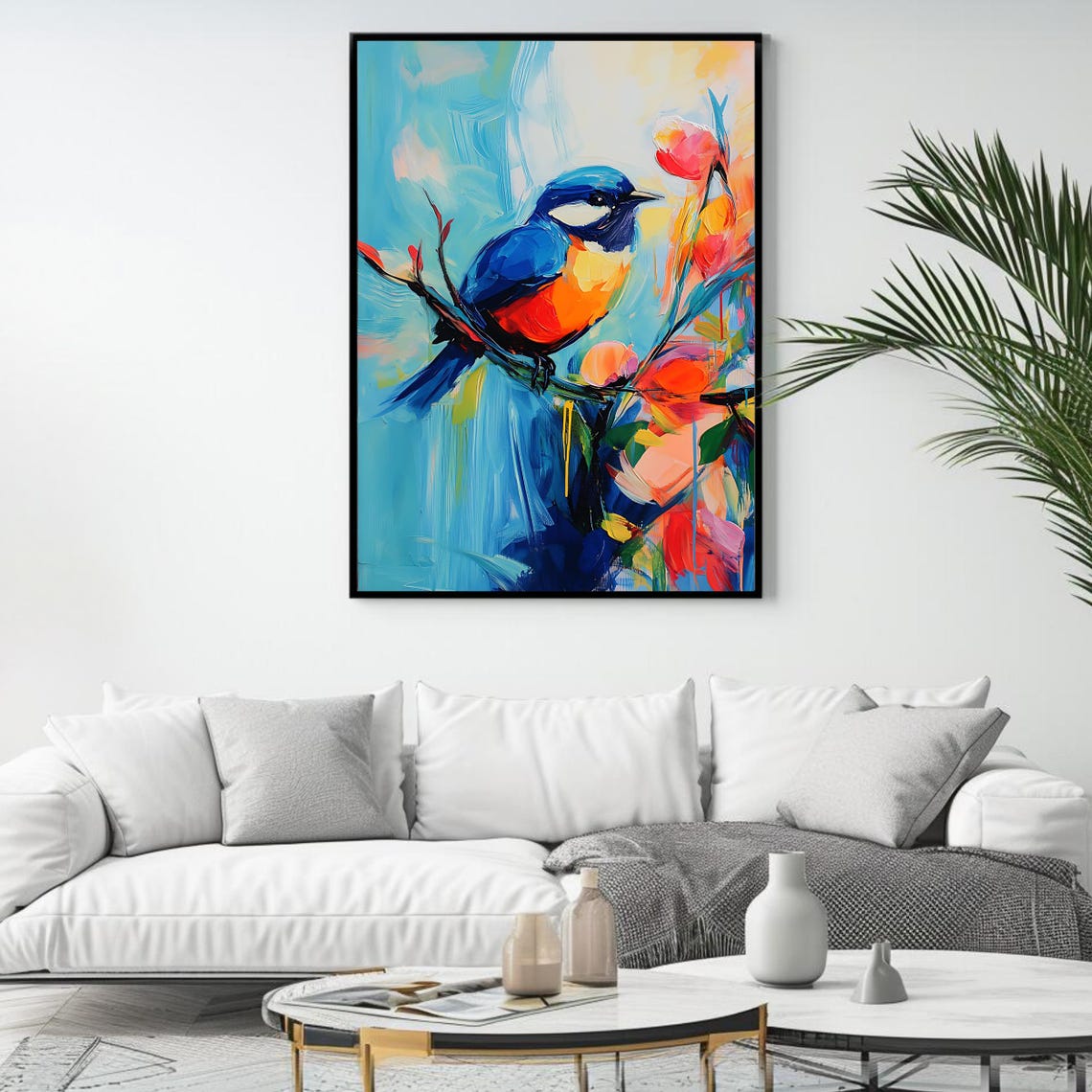 Bird Art Print, Vibrant Nature Decor - Image 4