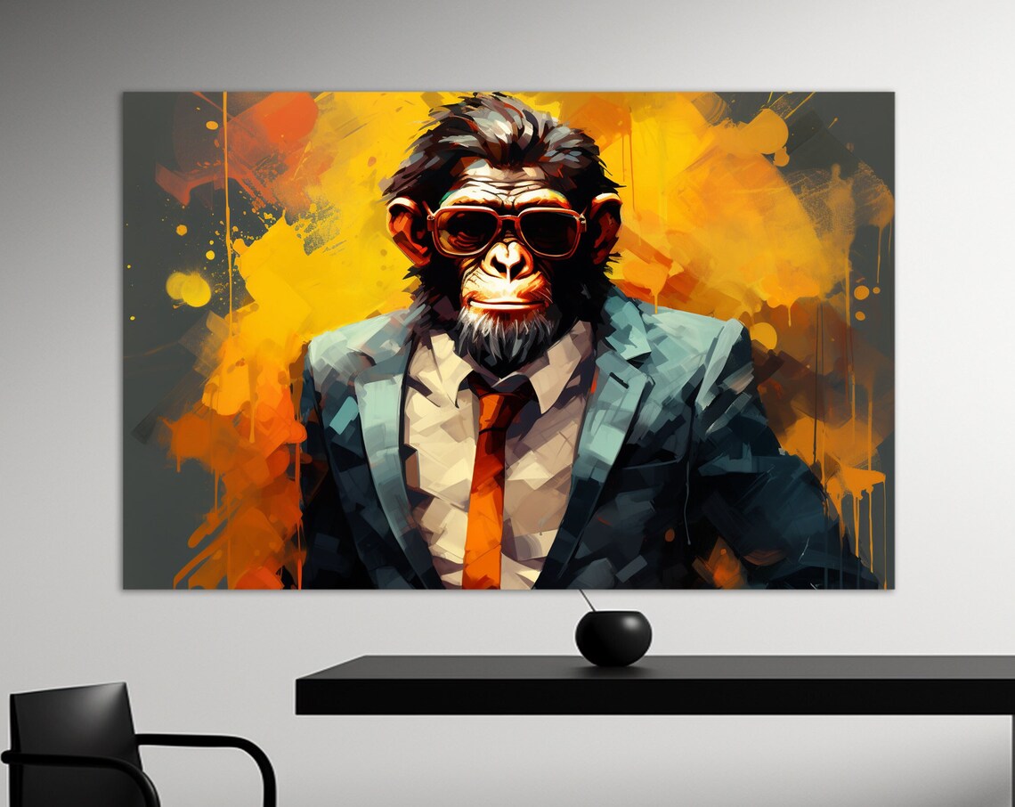 Monkey In A Suit With Tie, Night Club Decor - Image 2
