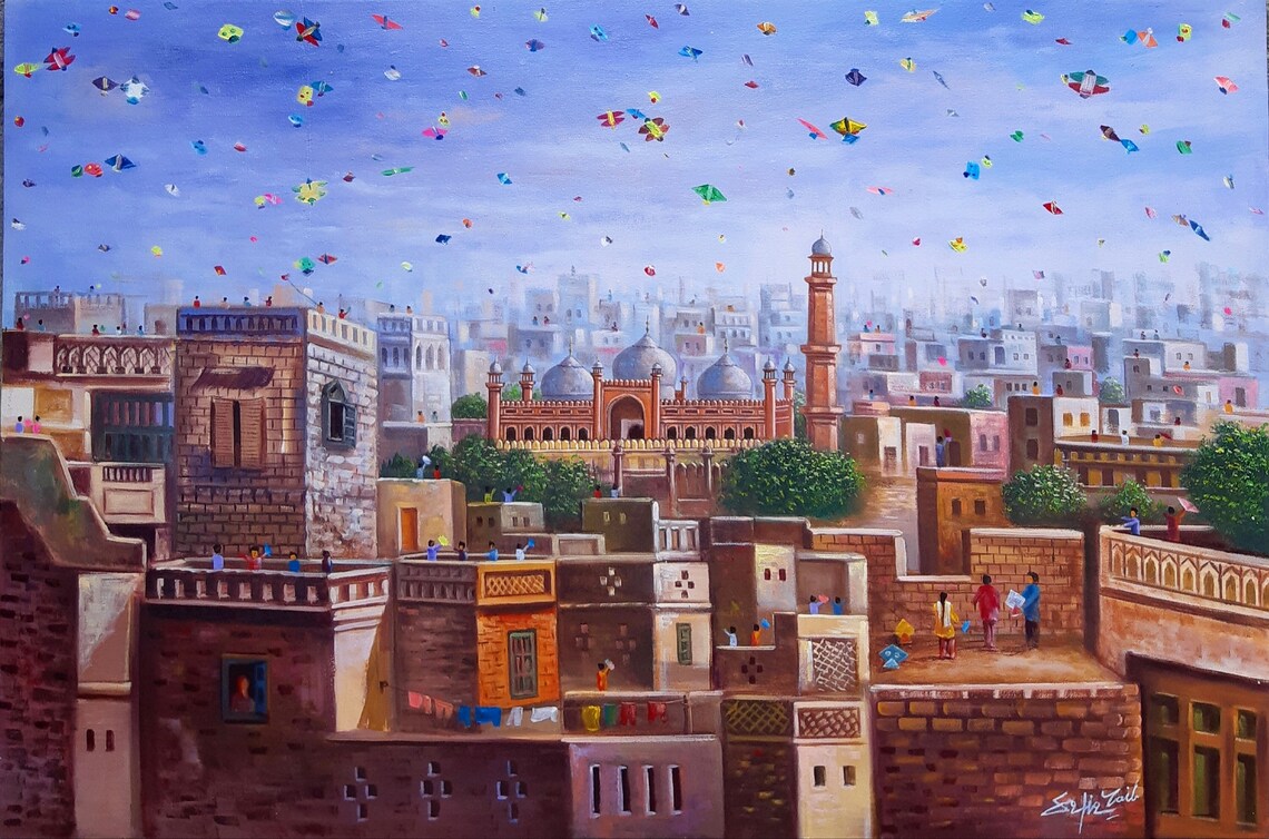 Basant Original Painting, Contemporary Pakistani Art - Image 3