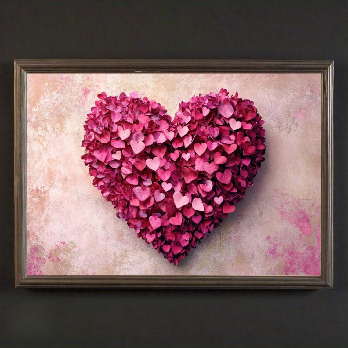 Vintage Red Heart Valentines Day Art Print