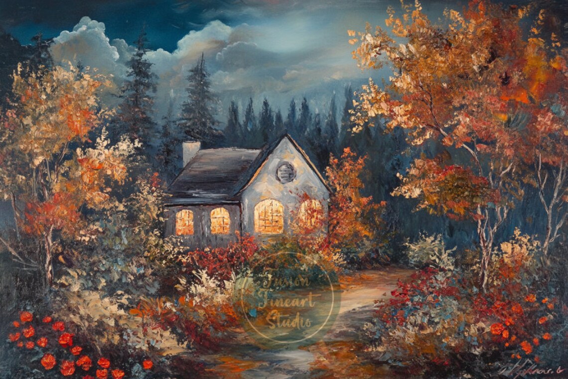Forest Landscape Fall Art Print, Autumn Decor - Image 3