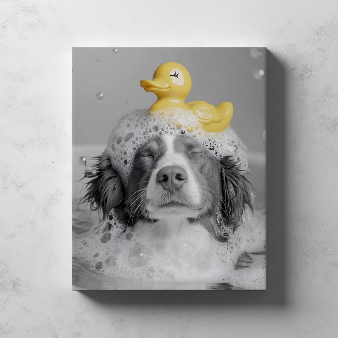 Sudsy Nova Scotia Retriever Cute Dog Art Poster Funny Bathroom Print Wall - Image 2