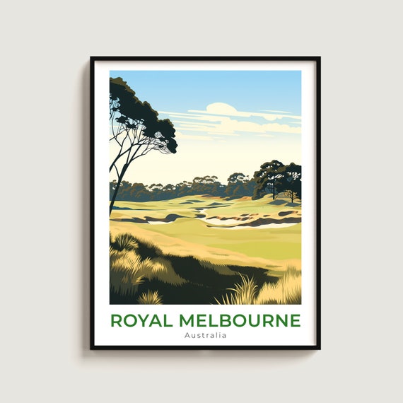 Royal Melbourne Travel Print Wall Art Gift Australia Poster Home Decor Lovers Hanging