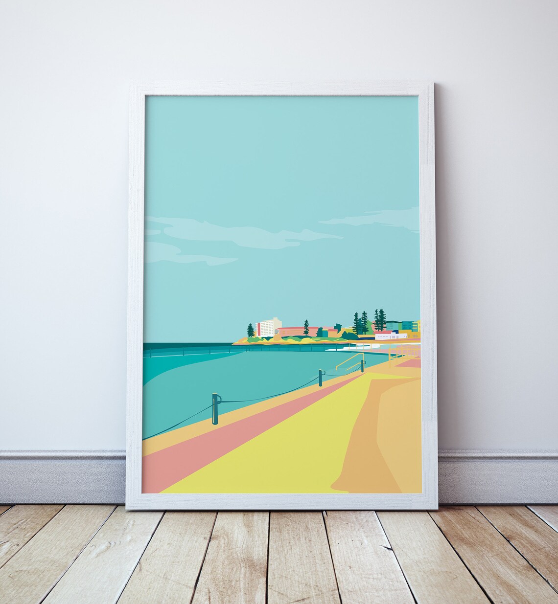 Surf Beach Travel Poster, Sydney Cronulla New South Wales