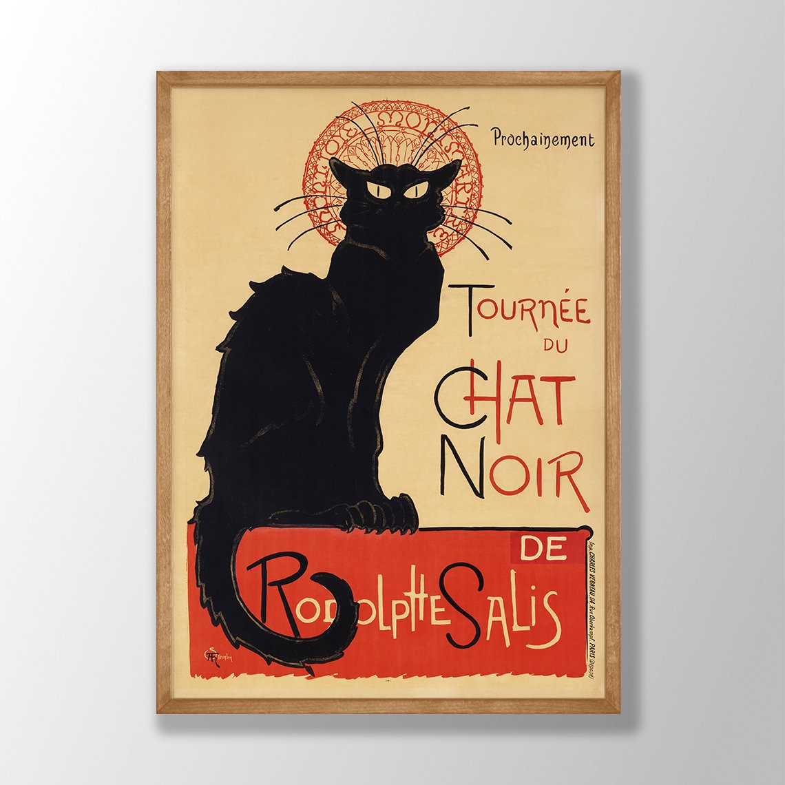 Le Chat Noir Vintage Art Print, Théophile Steinlen