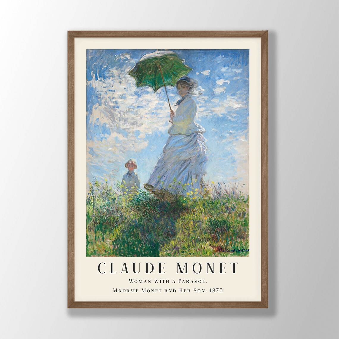 Claude Monet Art Print, Farmhouse Kitchen Decor