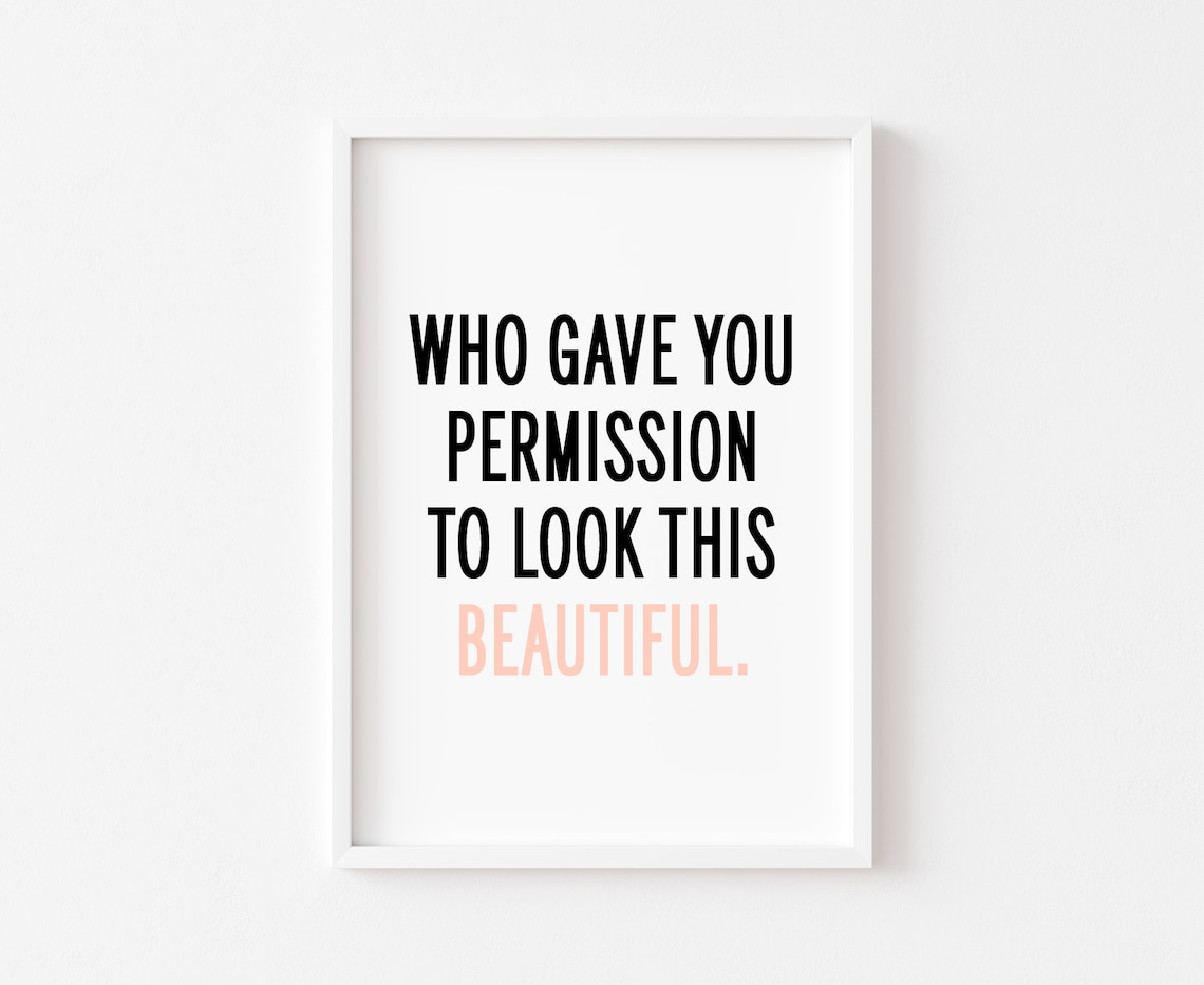 Rude Quote Bedroom Decor Typography Art Print