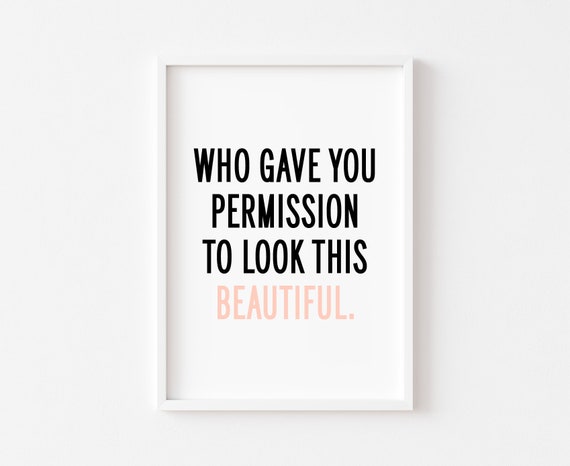 Rude Quote Bedroom Decor Typography Art Print