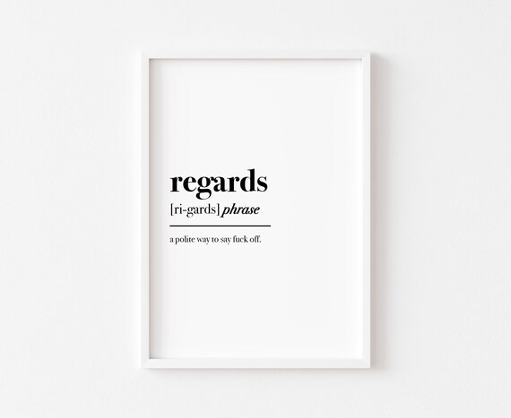 Funny Home Office Typography Art Print, Work From Definition