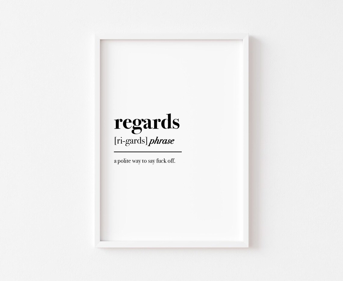 Funny Home Office Typography Art Print, Work From Definition