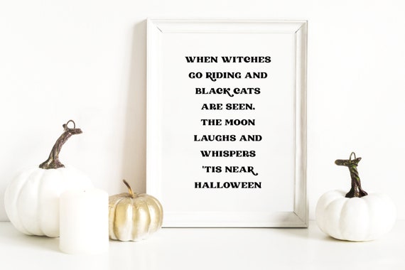 Halloween Prints Tis Near Witchcraft Print Witch Art Wicca Decor Occult
