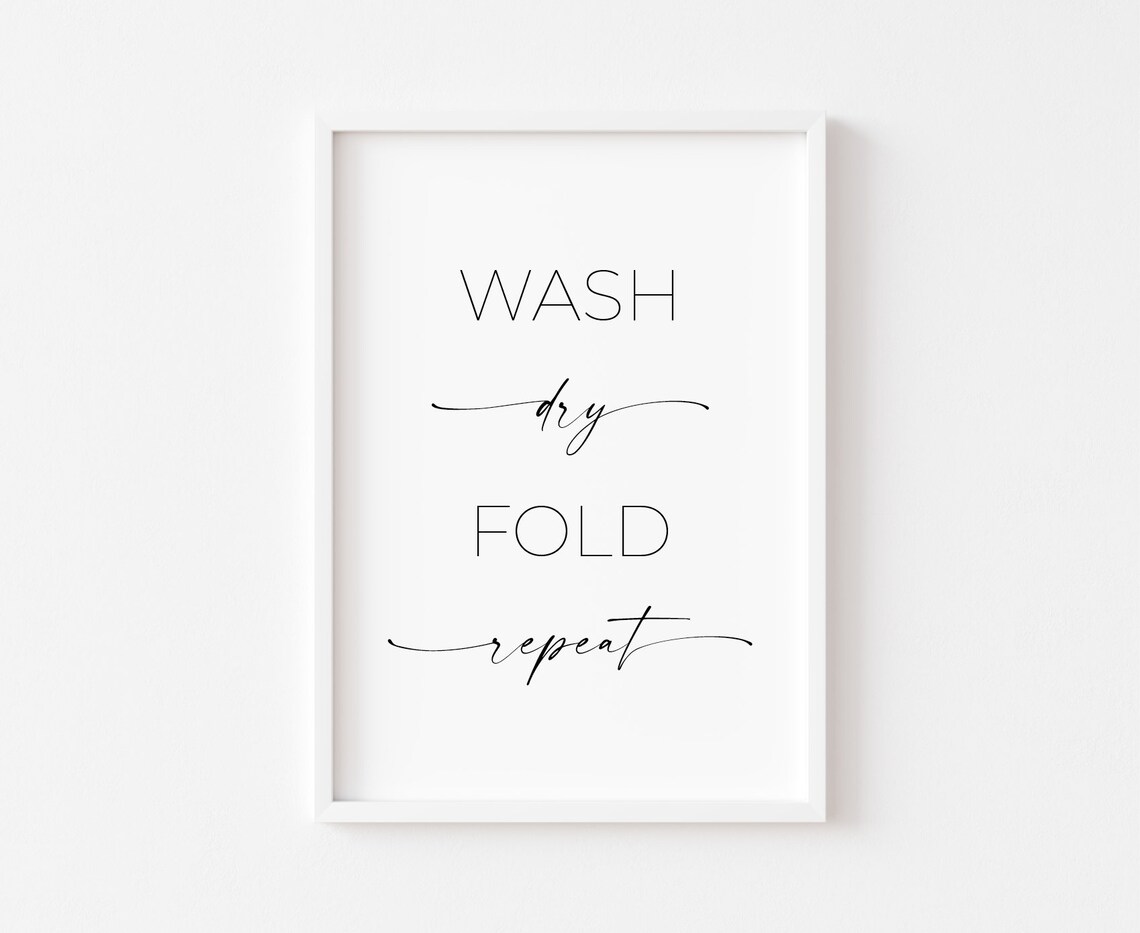 Utility Room Laundry Wall Art Print, Home Prints