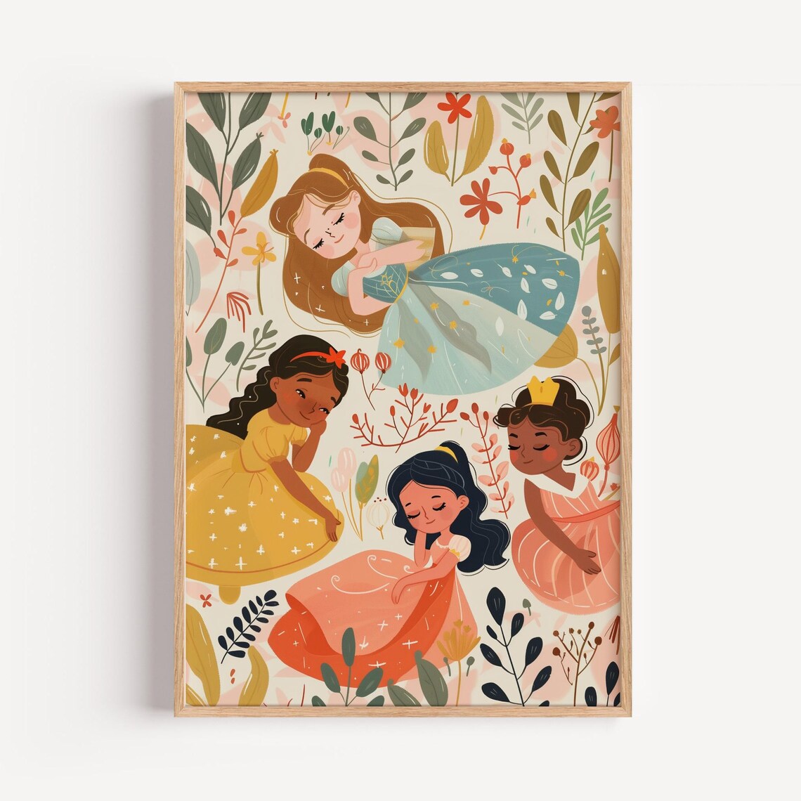 Princess Wall Art for Girls Bedroom, Fairytale Decor - Image 3