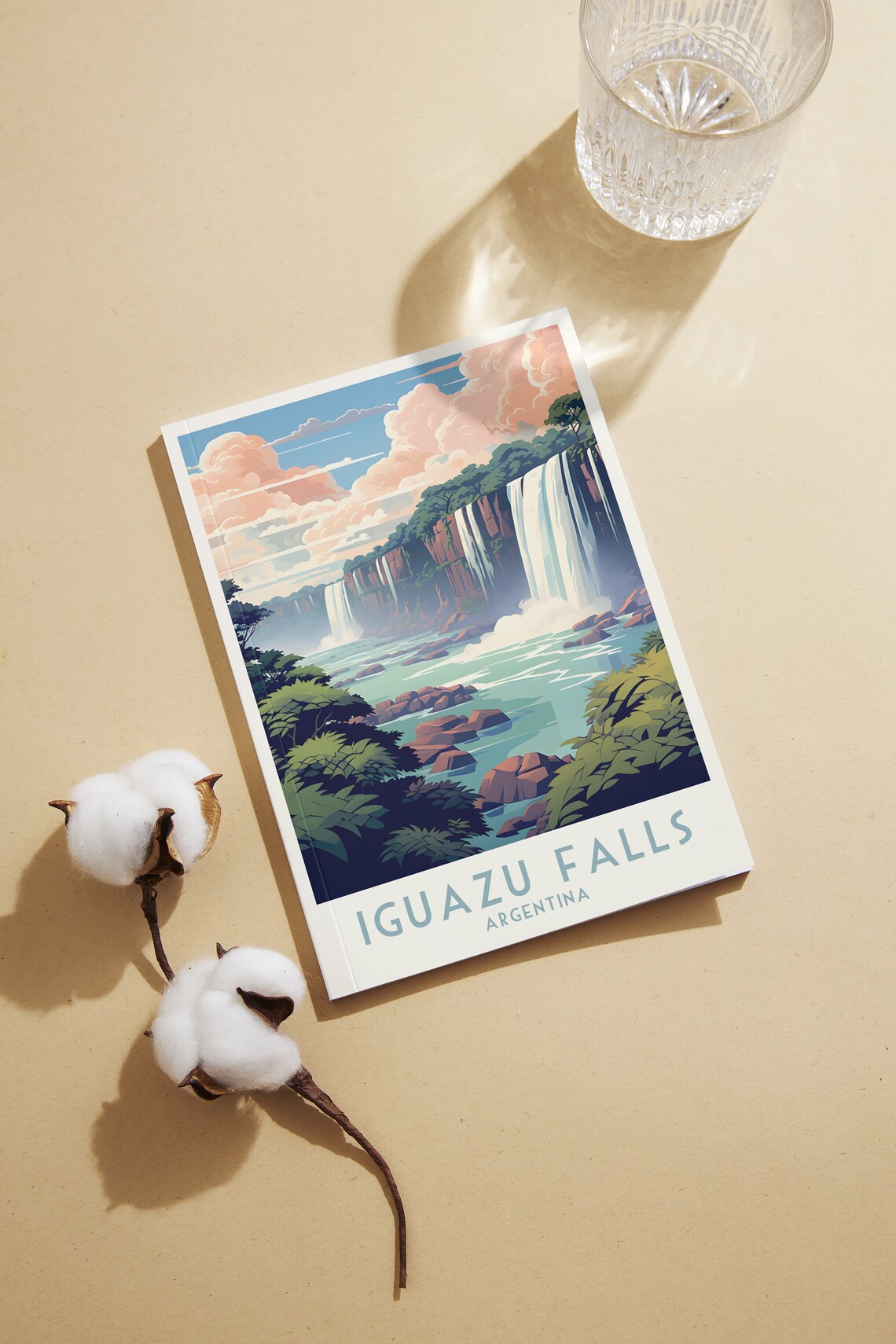 Iguazu Falls Argentina Jungle Waterfall Vintage Travel Poster - Image 2