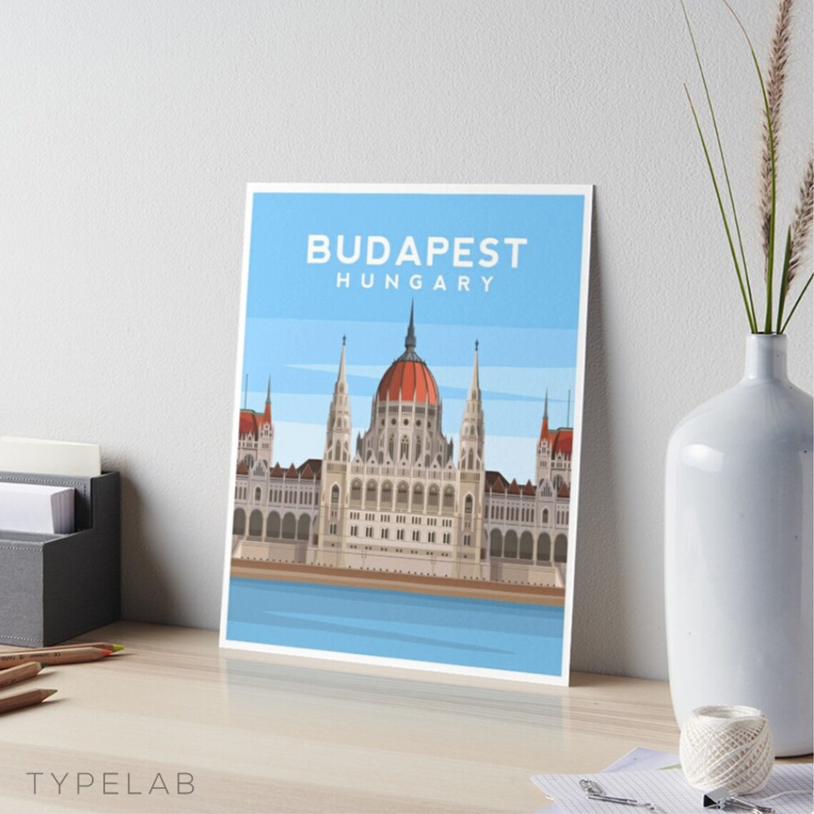 Budapest Travel Poster, Hungary City Wall Art - Image 2