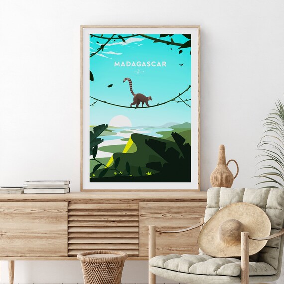 Madagascar Travel Print Africa