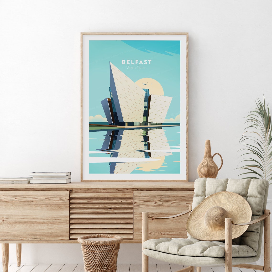 Belfast Northern Ireland Titanic Quarter Waterfront Art Poster
