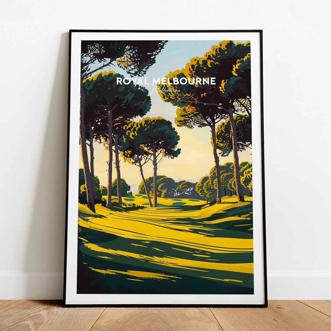 Royal Melbourne Traditional Golf Print Melbourne Melbourne Print Melbourne Golf Poster Australian Golf Courses Wedding Gift - Image 2