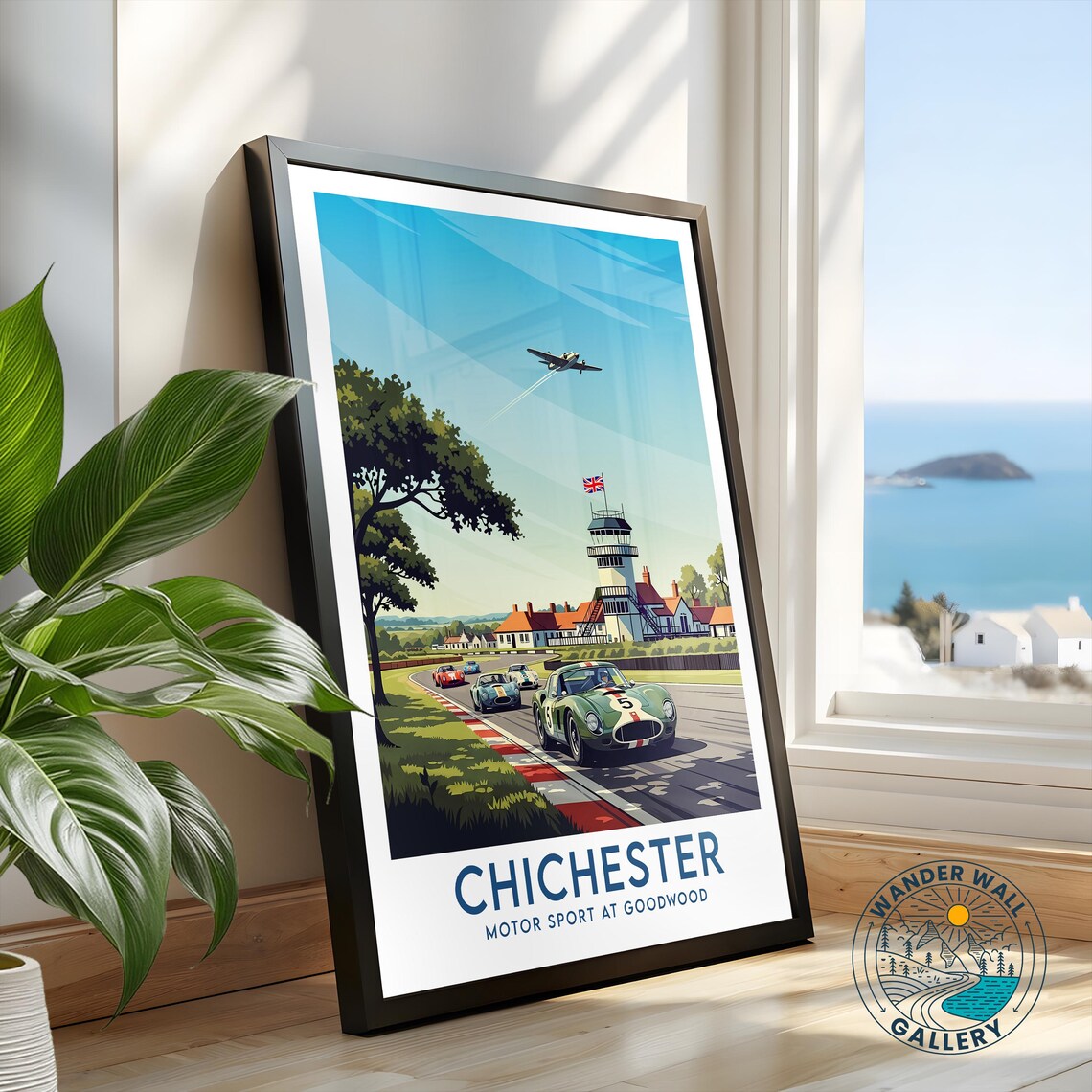 Chichester England Goodwood Vintage Race Cars Track Motorsport Poster - Image 2