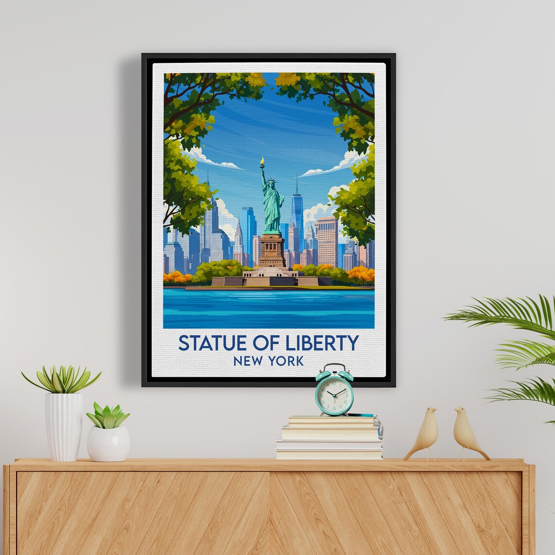 Statue of Liberty New York City Skyline Torch Summer Harbor Poster - Image 5