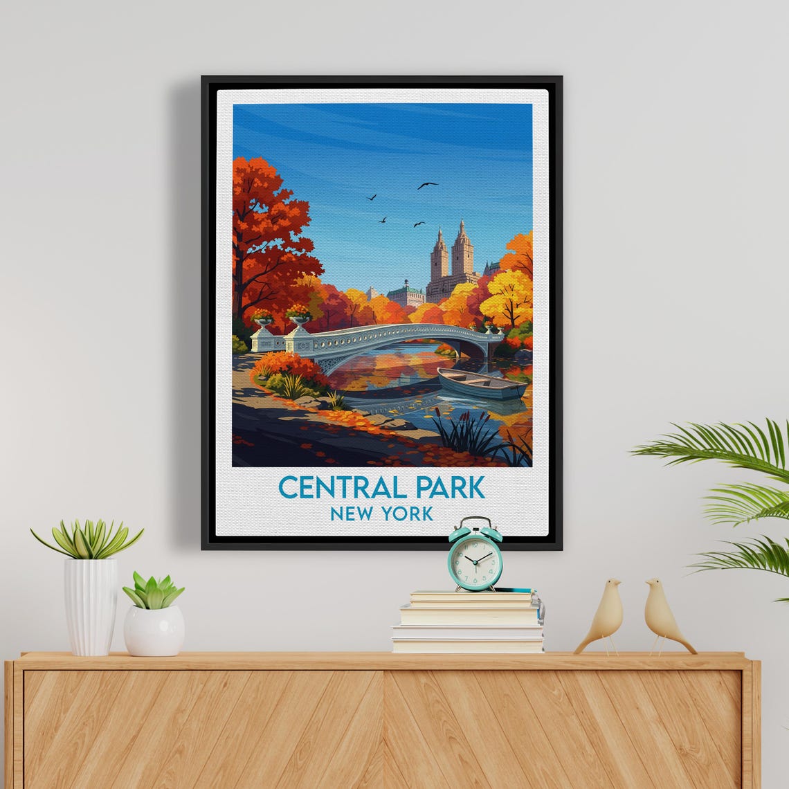 Central Park New York Famous Bow Bridge Autumn Foliage Poster - Image 5
