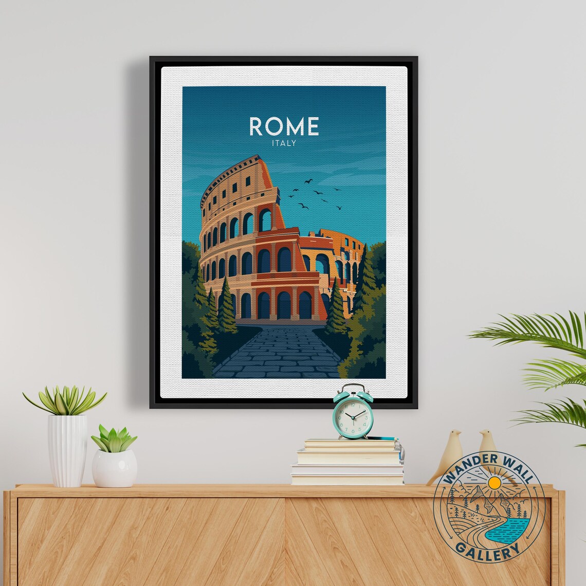 Rome Colosseum Ancient Amphitheater Italy Vintage Europe Travel Poster - Image 5