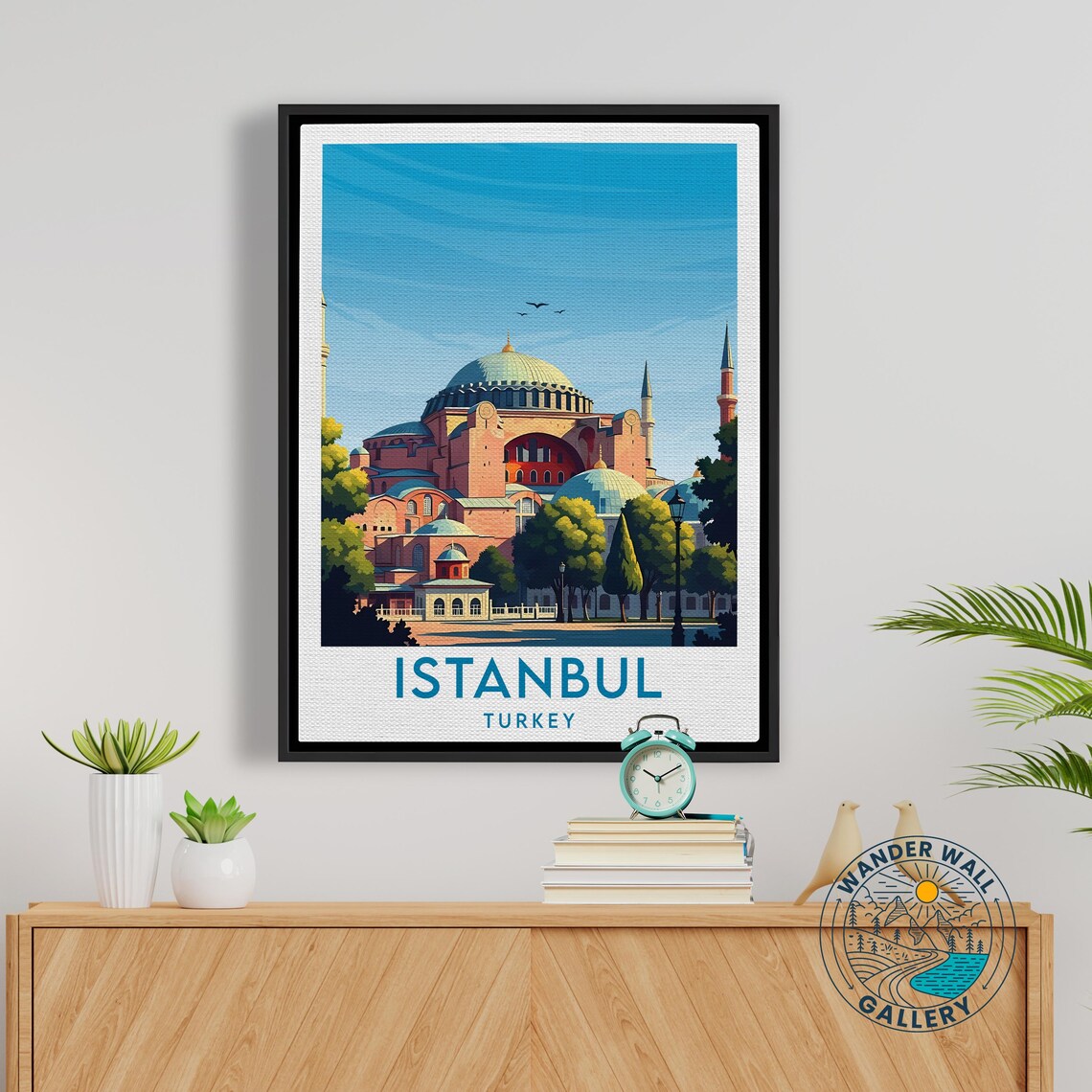 Istanbul Hagia Sophia Grand Dome Mosque Landmark City Travel Poster - Image 5