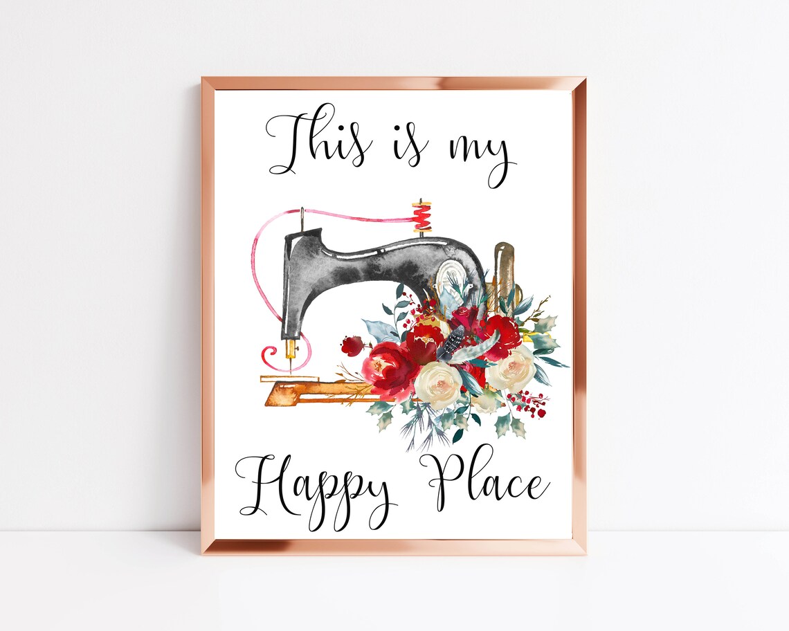 This Is My Happy Place Craft Room Sign Print - Image 2