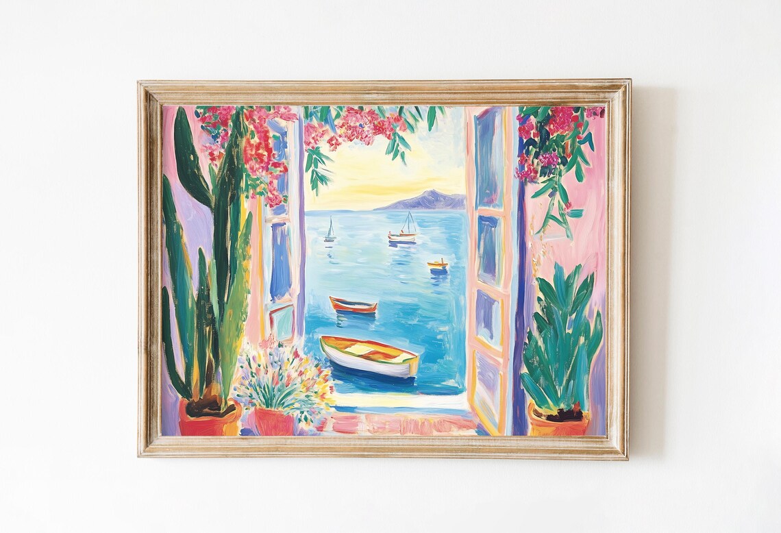 Henri Matisse Open Window Mediterranean Poster