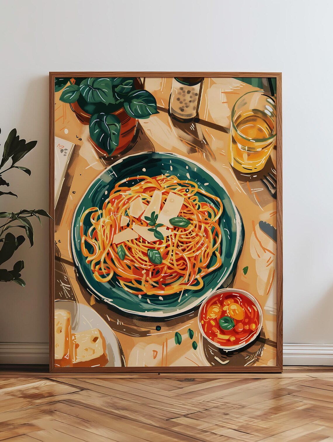 Pasta Food Poster, Italy Cuisine Wall Art Print - Image 3