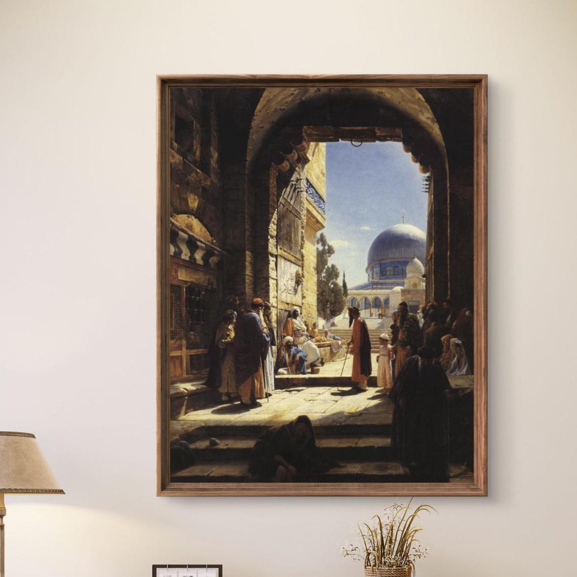 Dome of the Rock Jerusalem Vintage Islamic Architecture Poster