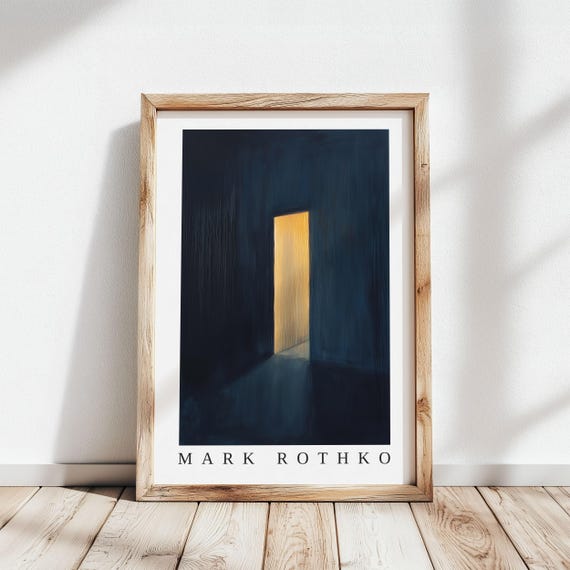 Mark Rothko Poster Abstract Expressionism Color Field Print Mark Rothko Print Modern Abstract Museum Poster Modern Wall Decor