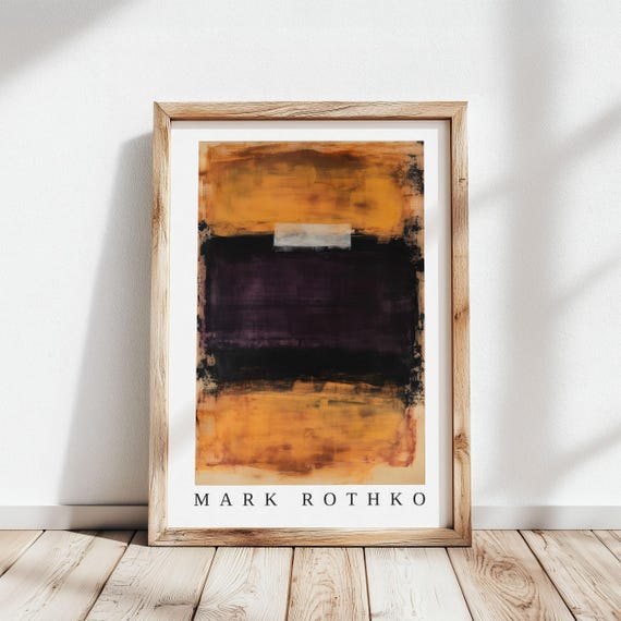 Mark Rothko Poster Abstract Expressionism Color Field Print Mark Rothko Print Modern Abstract Museum Poster Modern Wall Decor