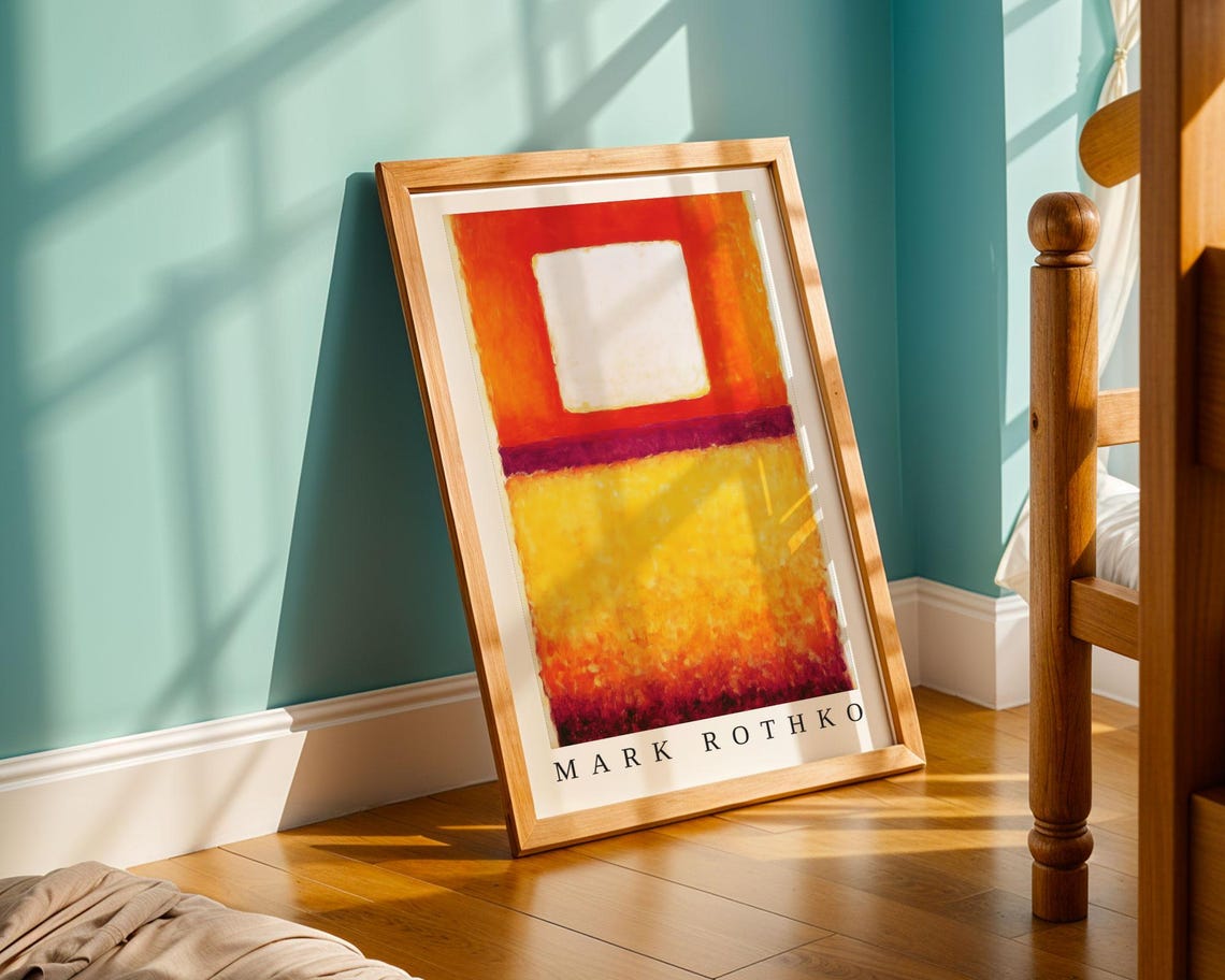 Mark Rothko Poster Abstract Expressionism Color Field Print Mark Rothko Print Modern Abstract Museum Poster Modern Wall Decor - Image 3