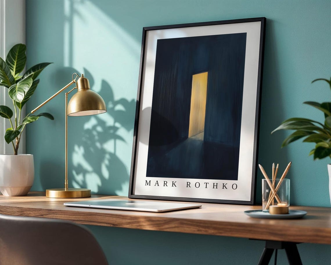 Mark Rothko Poster Abstract Expressionism Color Field Print Mark Rothko Print Modern Abstract Museum Poster Modern Wall Decor - Image 2