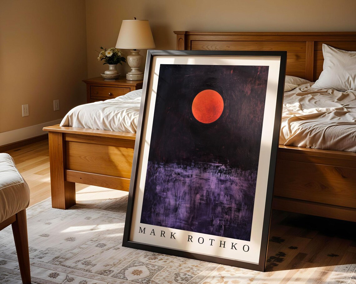Mark Rothko Moon, Abstract Expressionism Poster - Image 4