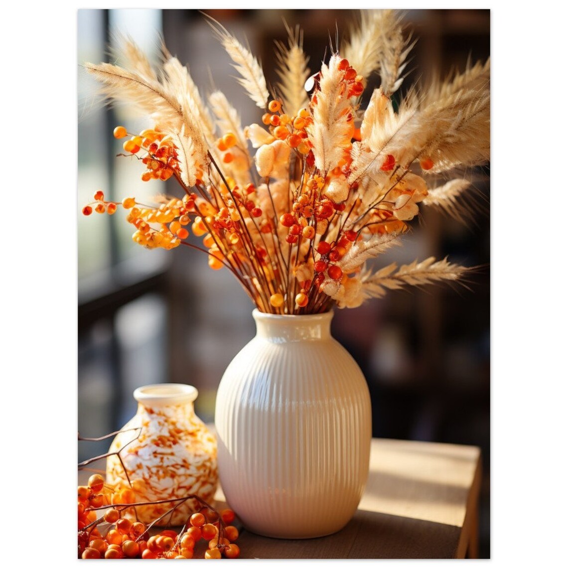 Autumn Arrangement Poster, Seasonal Wall Decor - Image 3