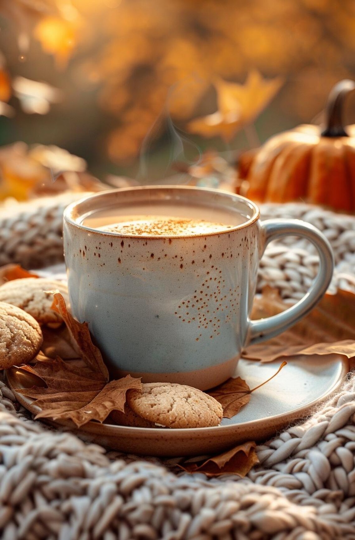Autumn Coffee Poster, Seasonal Wall Art Print - Image 2