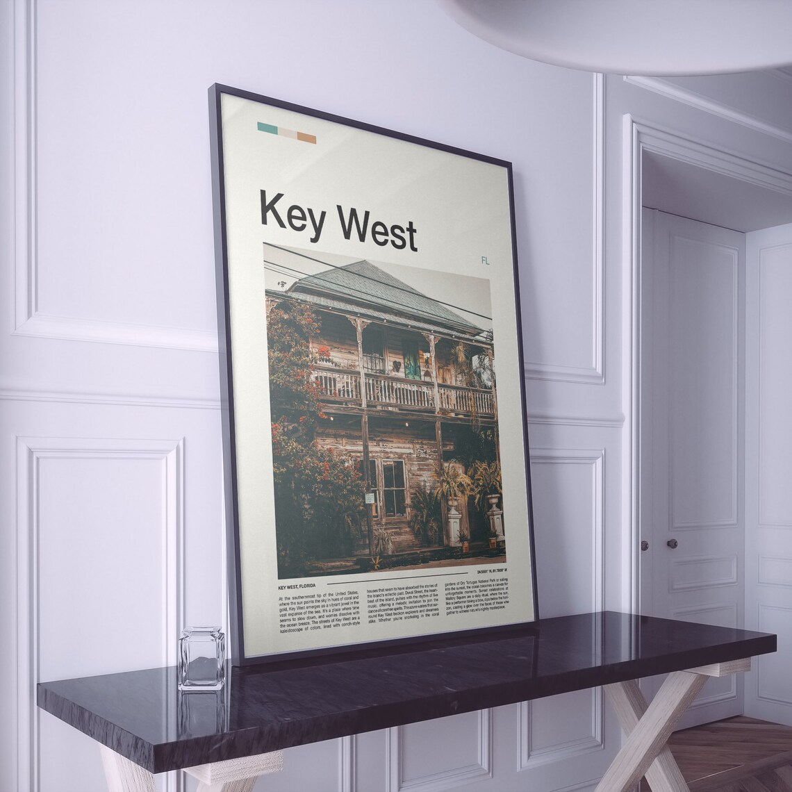 Key West Florida Historic Wooden Conch House Photo Art Poster - Image 2