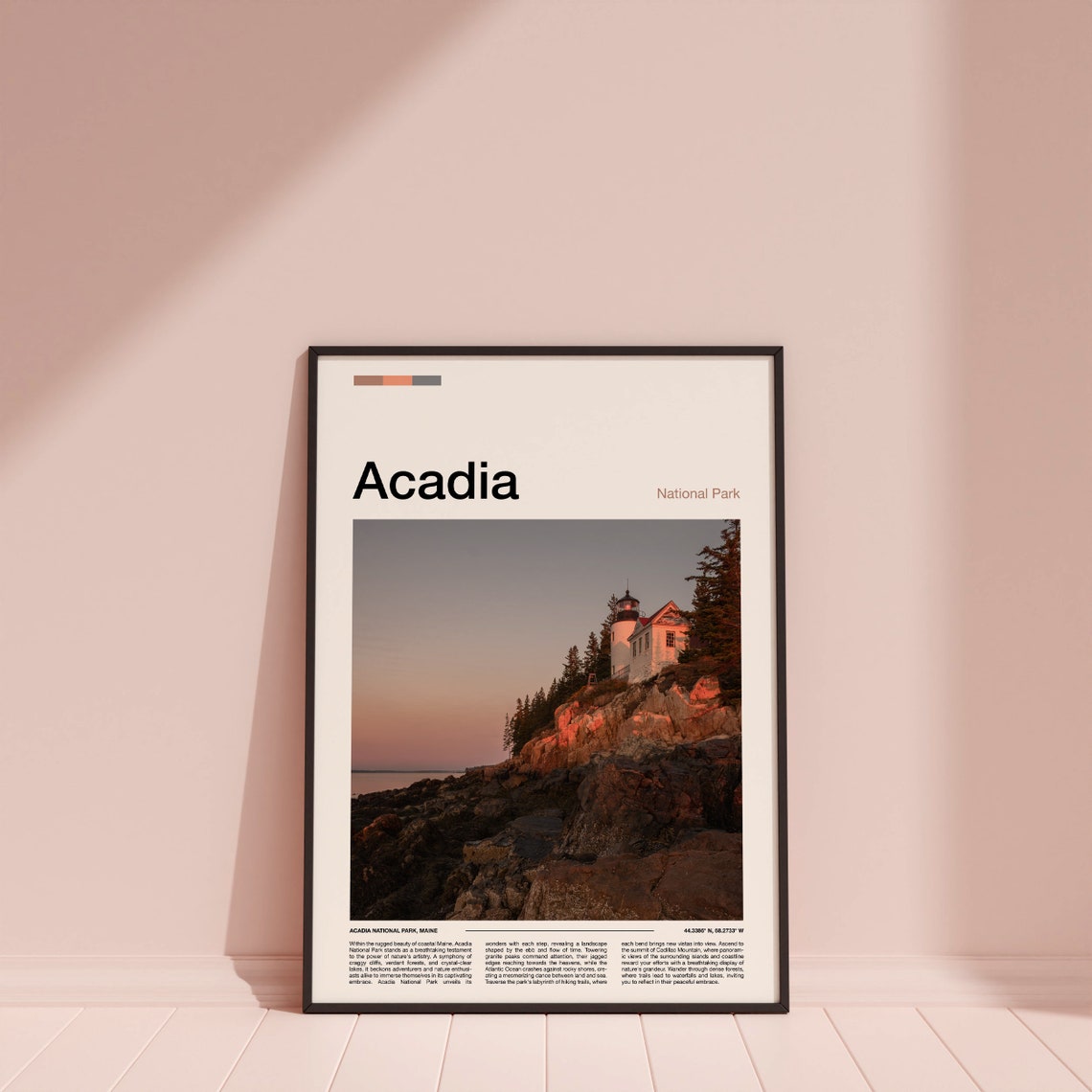 Acadia National Park Print Acadia National Park Poster Acadia National Park Wall Art Acadia National Park Art Print Acadia Photo - Image 4