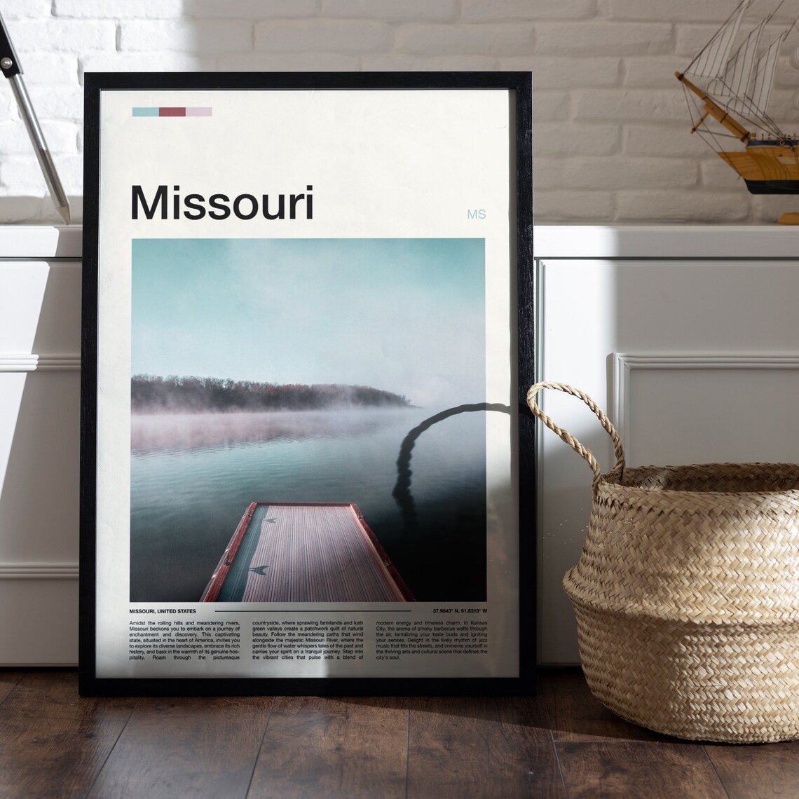 Missouri Print Missouri Poster Missouri Wall Art Missouri Art Print Missouri Photo - Image 5