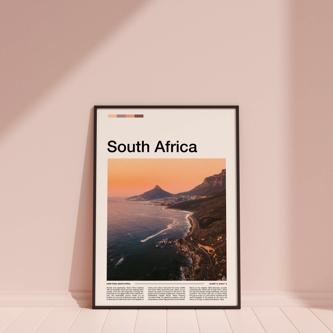 South Africa Print South Africa Poster South Africa Wall Art South Africa Art Print South Africa Photo - Image 3