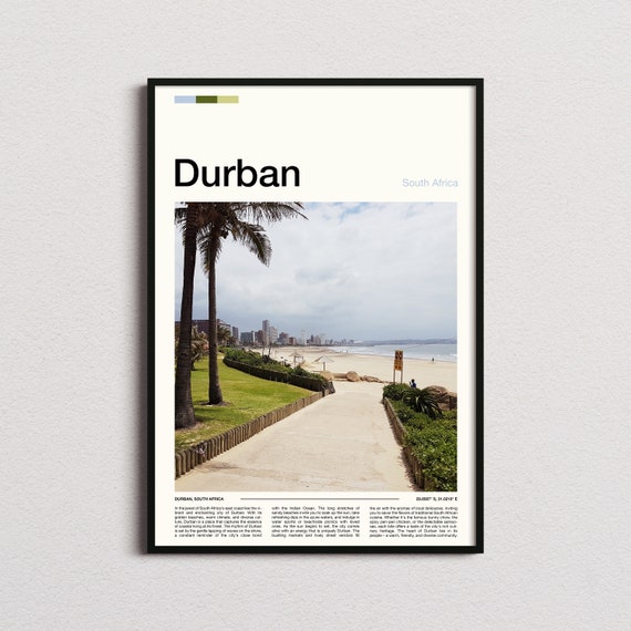 Durban Print Durban Poster Durban Wall Art South Africa Art Print Durban Photo