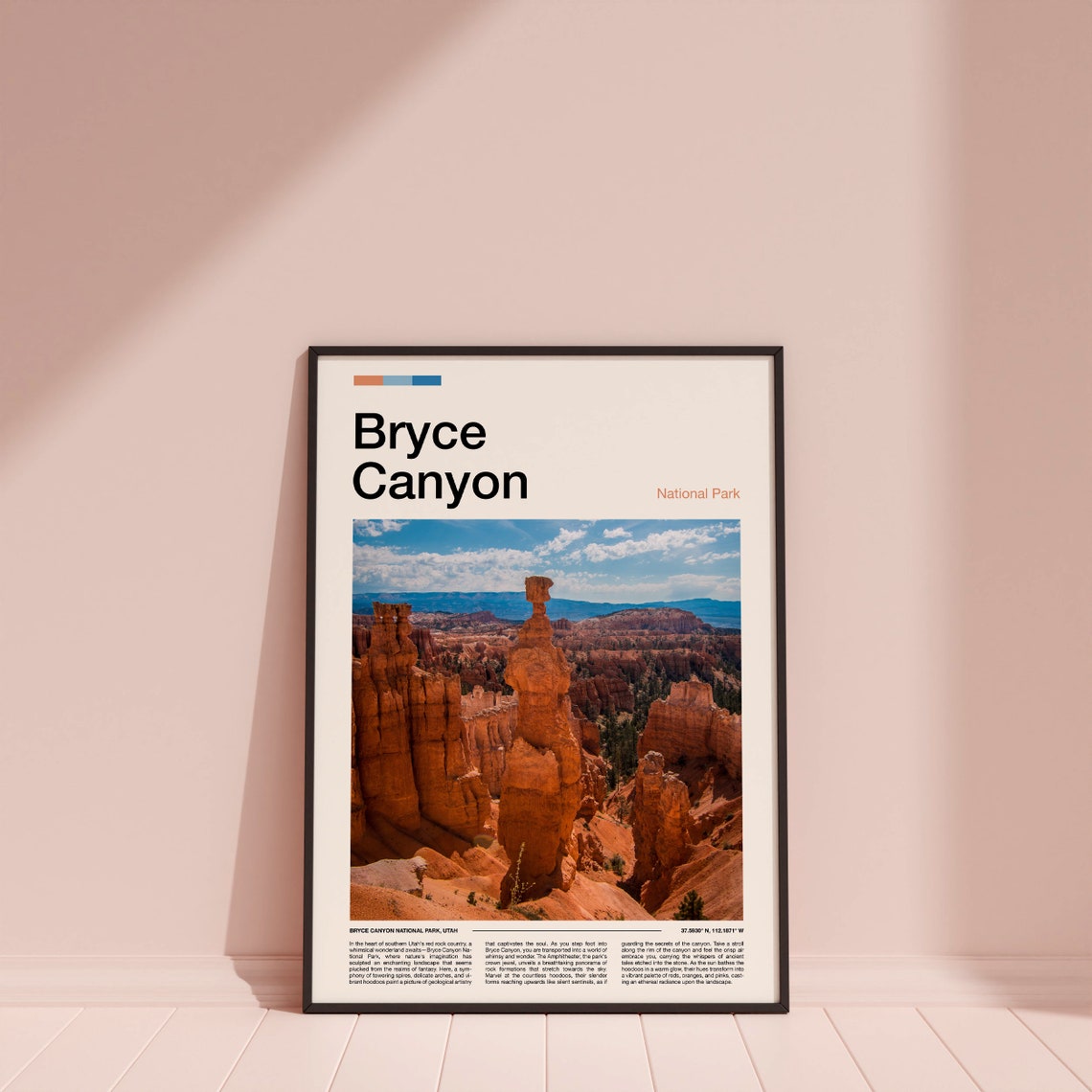 Bryce Canyon Utah Orange Hoodoo Spires Amphitheater Desert Poster - Image 4