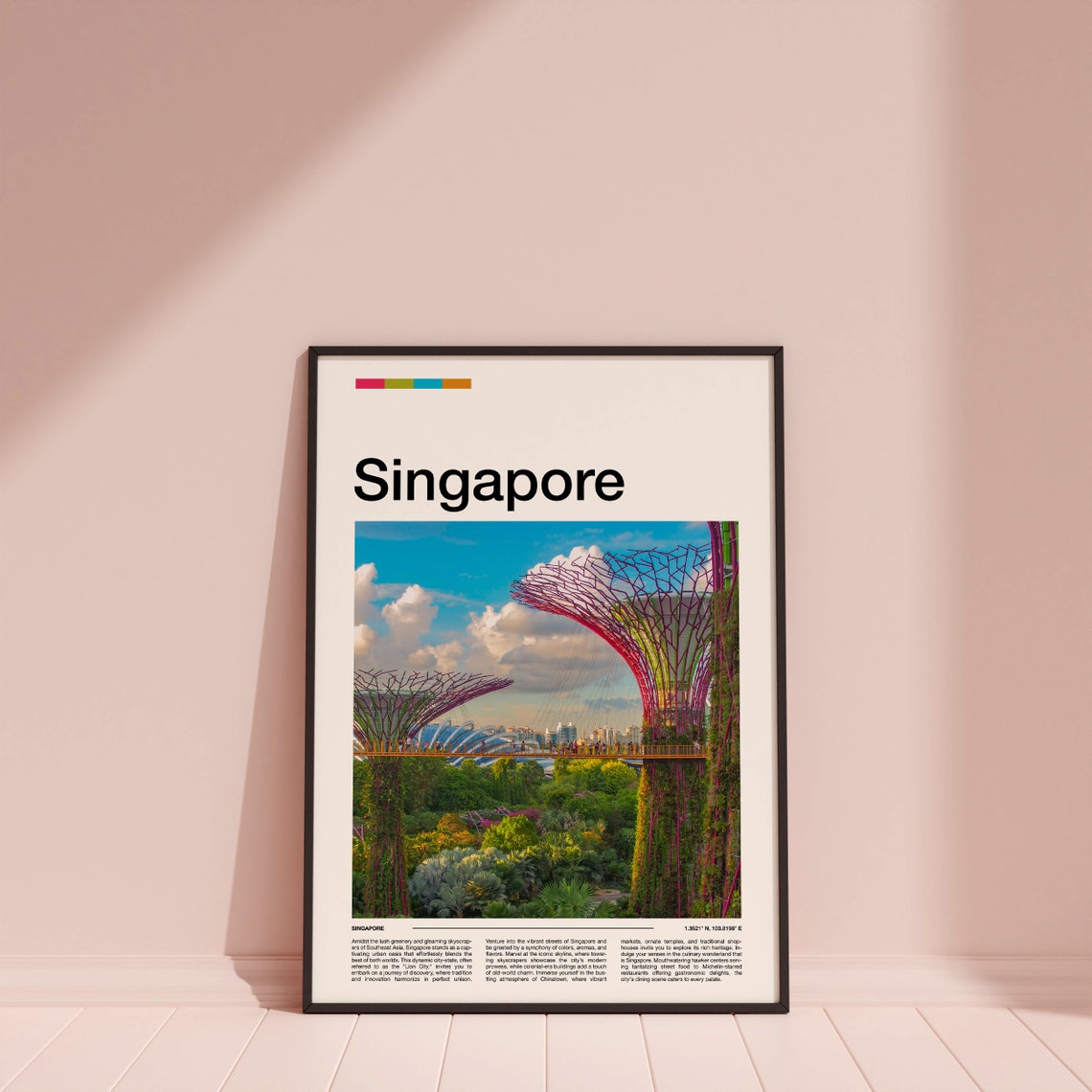 Singapore Gardens by the Bay Supertrees Skyway Tropical Poster - Image 4