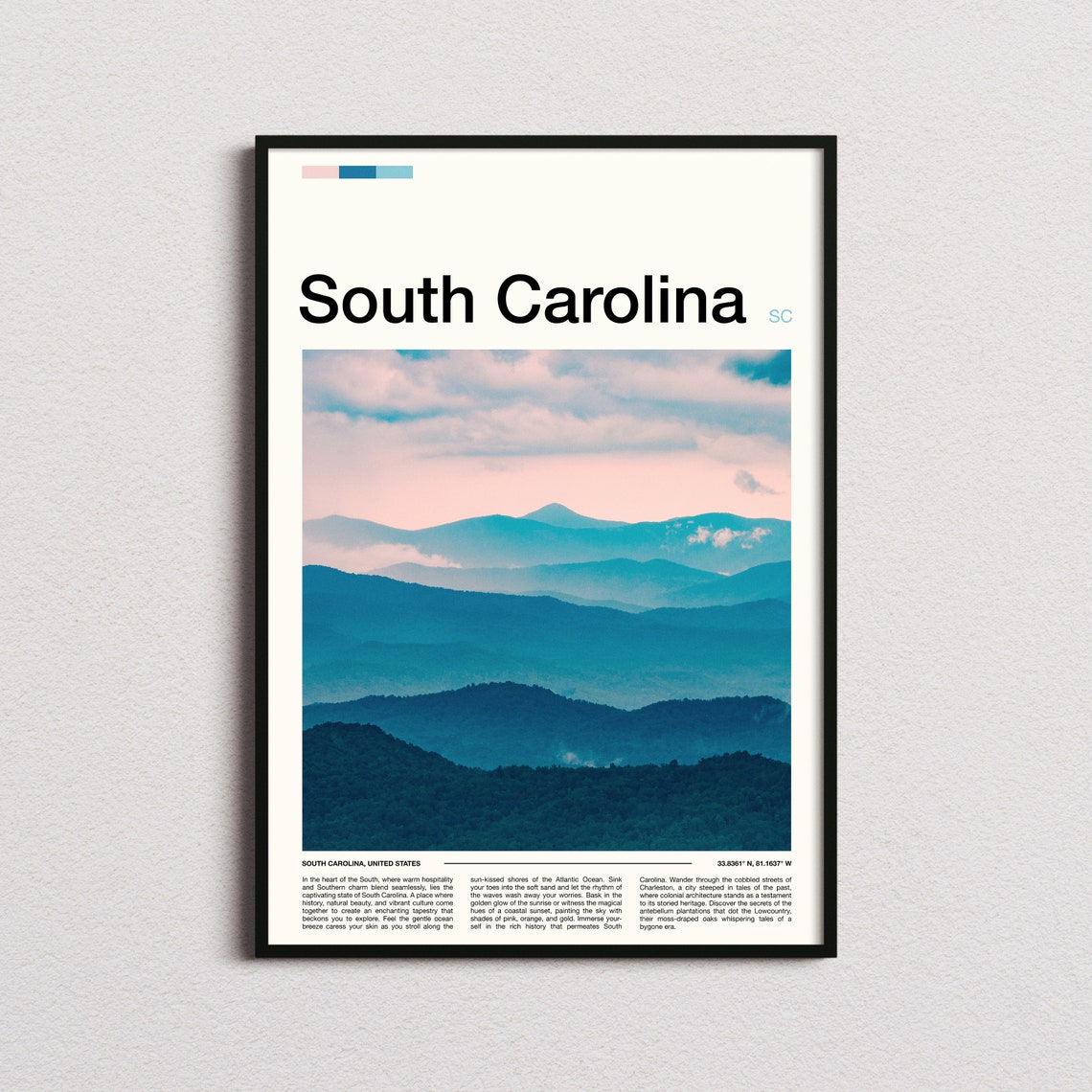 South Carolina Print South Carolina Poster South Carolina Wall Art South Carolina Art Print South Carolina Photo
