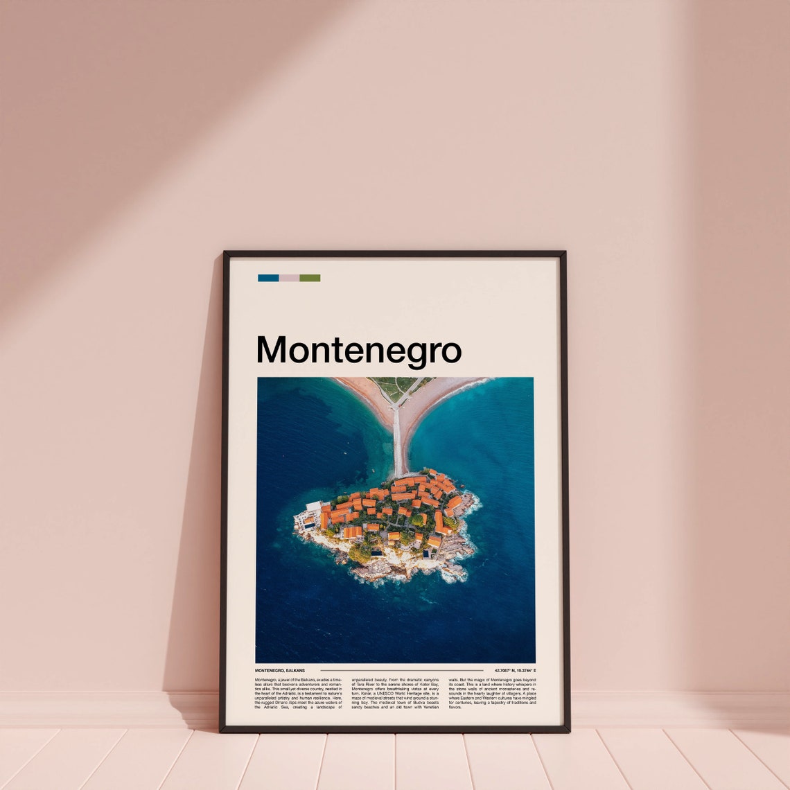 Montenegro Print Montenegro Poster Montenegro Wall Art Montenegro Art Print Montenegro Gifts Travel Poster Traveler Gifts - Image 4