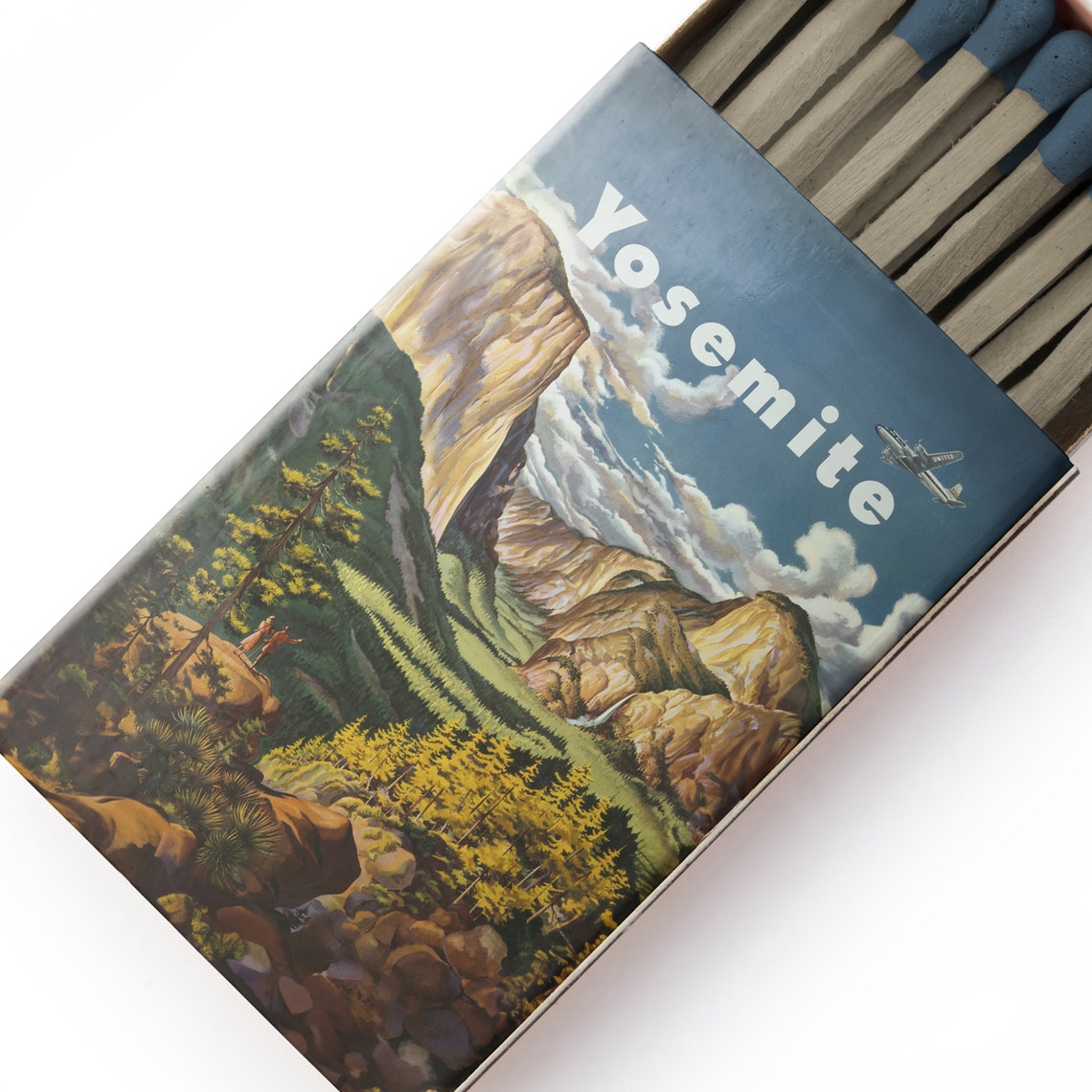 Yosemite Valley Vintage Matchbox Retro Art Scenic Mountain Poster - Image 5