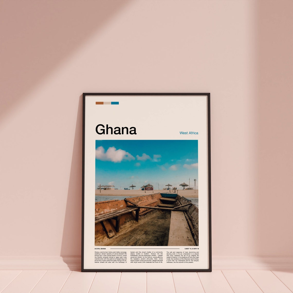 Ghana Print Ghana Poster Ghana Wall Art Ghana Art Print Ghana Photo Travel Poster Traveler Christmas Gift - Image 4